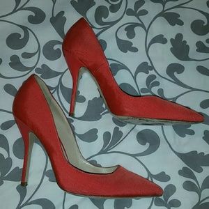 Paul Andrew coral/peach/orange heels size 37/7